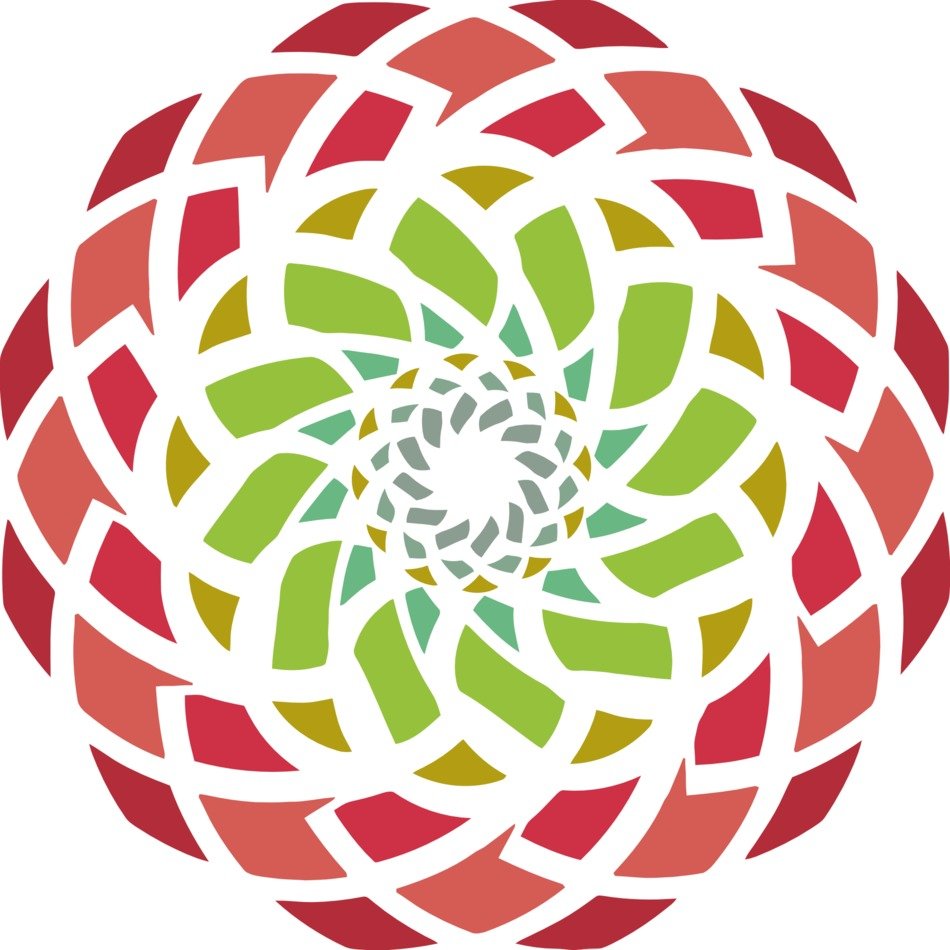 abstract floral shape pattern