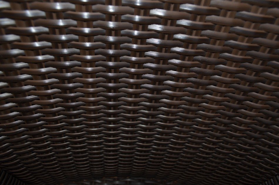 wicker braided basket texture