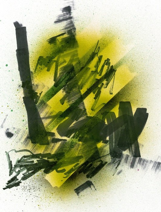 abstract colorful art white background