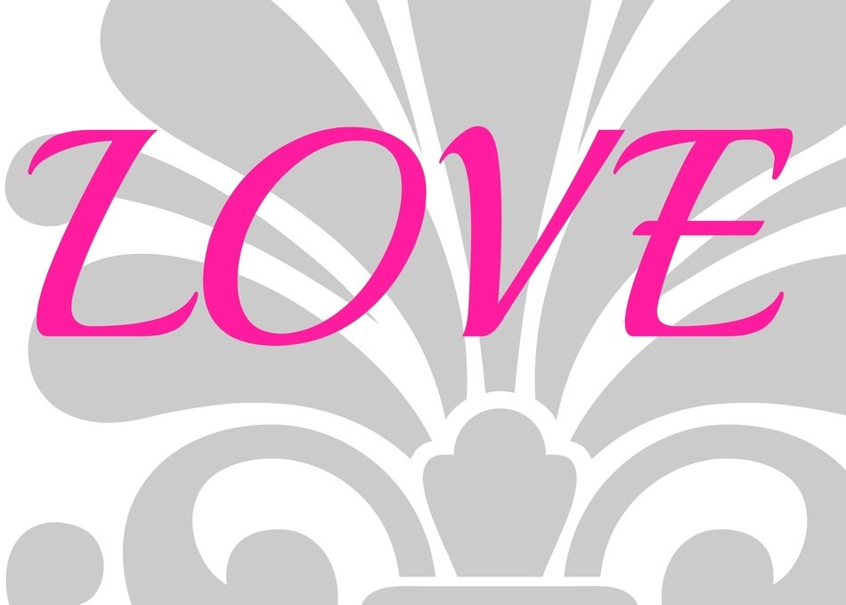 love gray pink day design