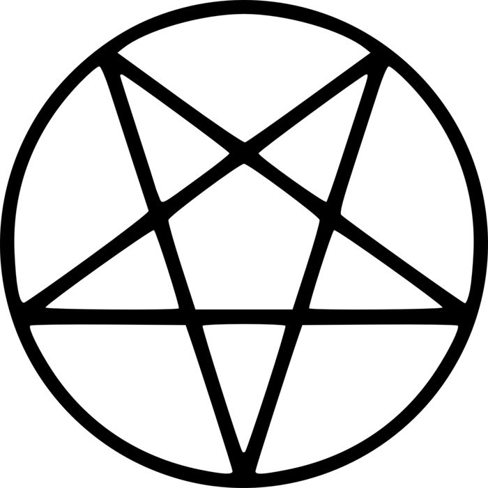 shapes star circle black and white