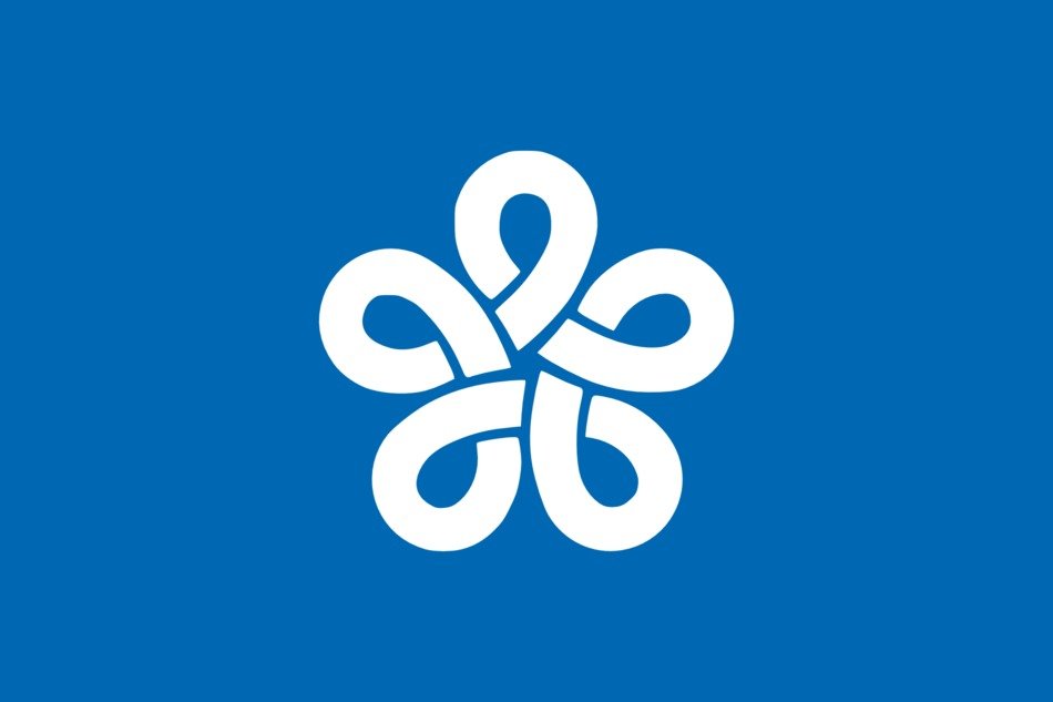flag fukuoka blue field