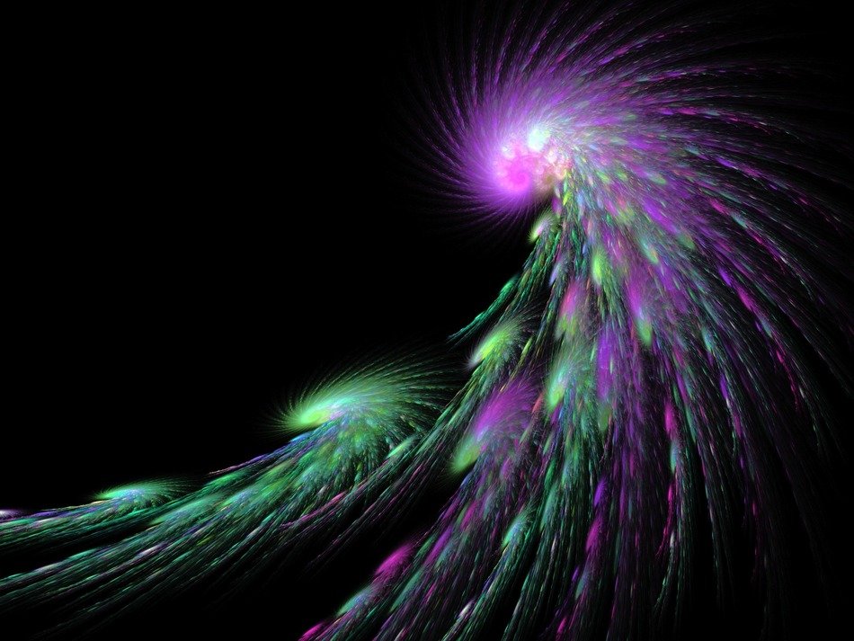 swirls fractal colorful design