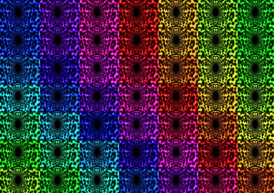 rainbow grid form abstract