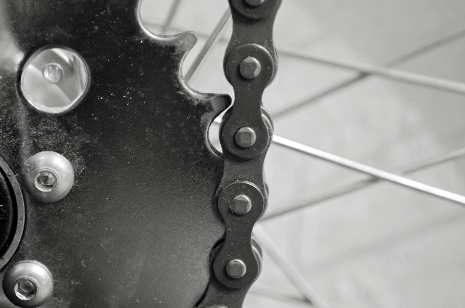 cogwheel transfer iron bicycle