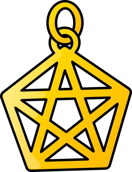 pendant golden yellow precious