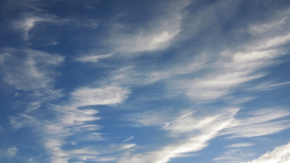 clouds cirrus filaments sky