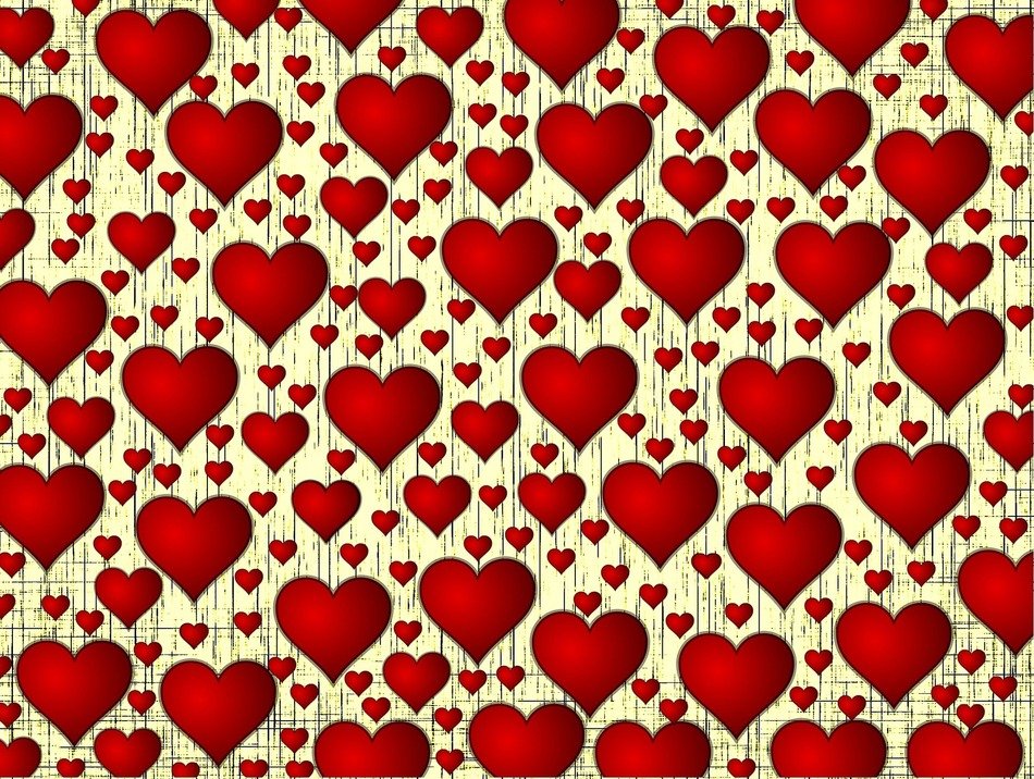hearts pattern love romance