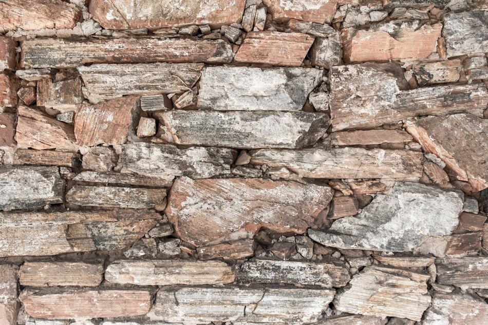 wall rock stone pattern old
