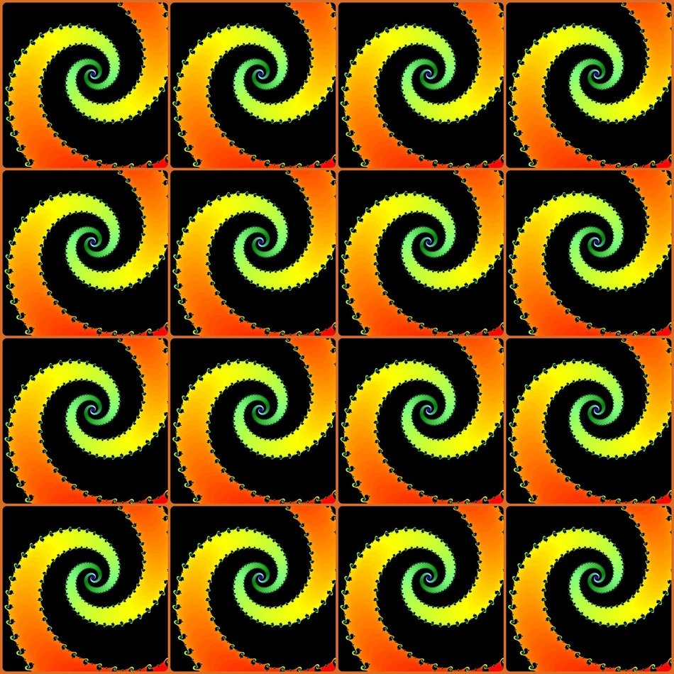 spiral seamless pattern fractal