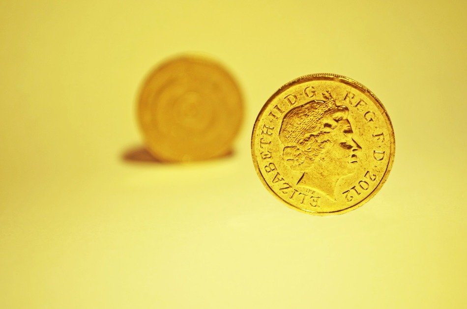 yellow background with coin