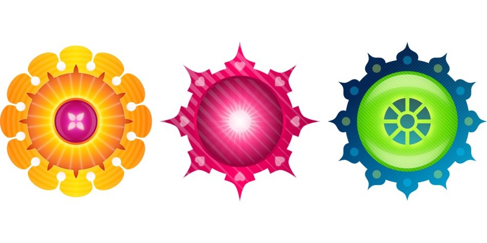 circles round pattern shapes