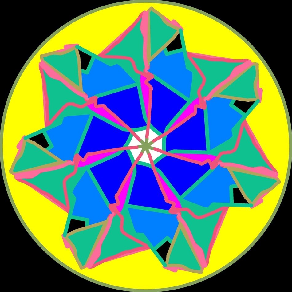 mandala wheel pattern ornament