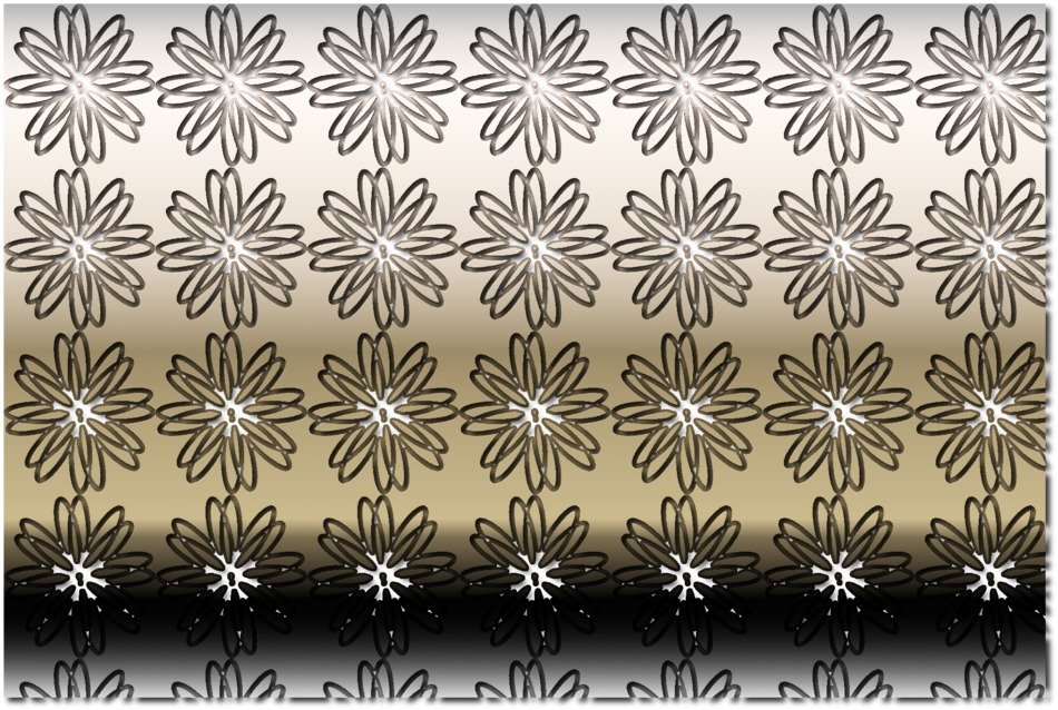 pattern floral gold