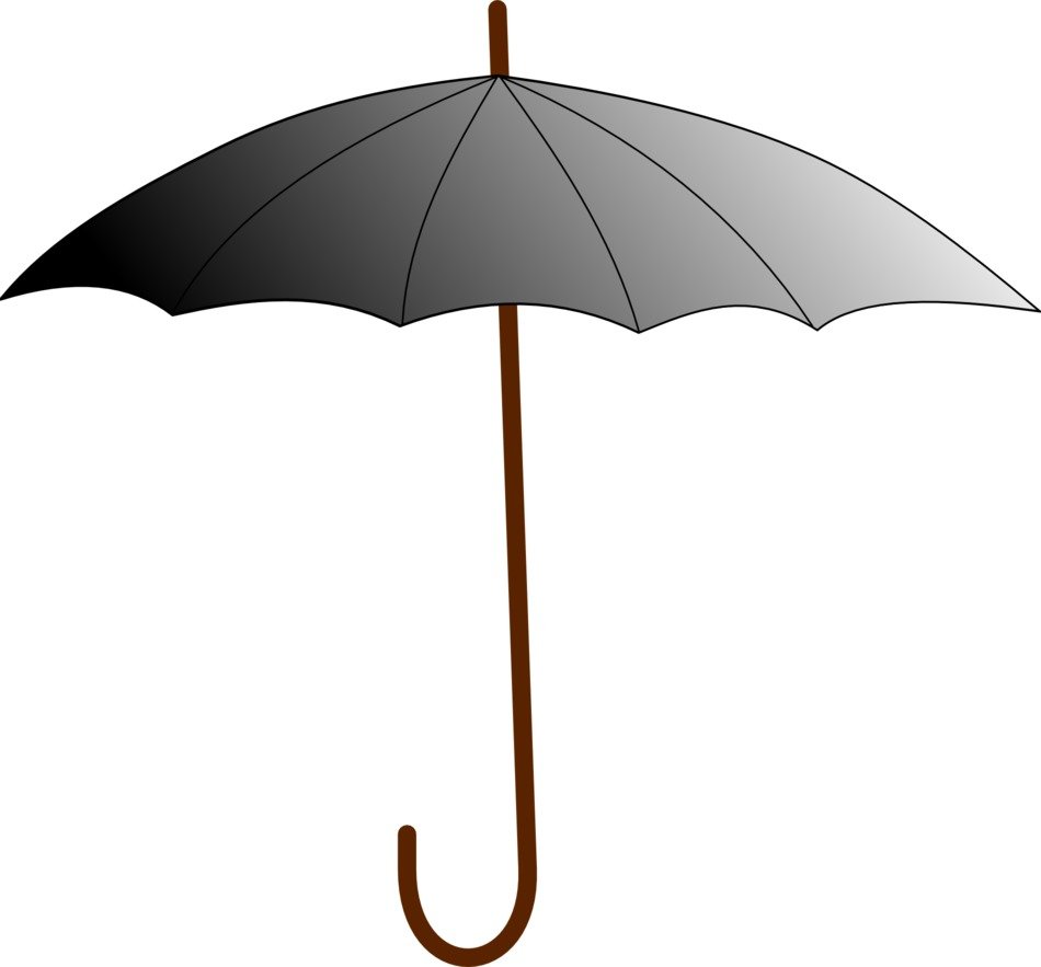 umbrella black open protection