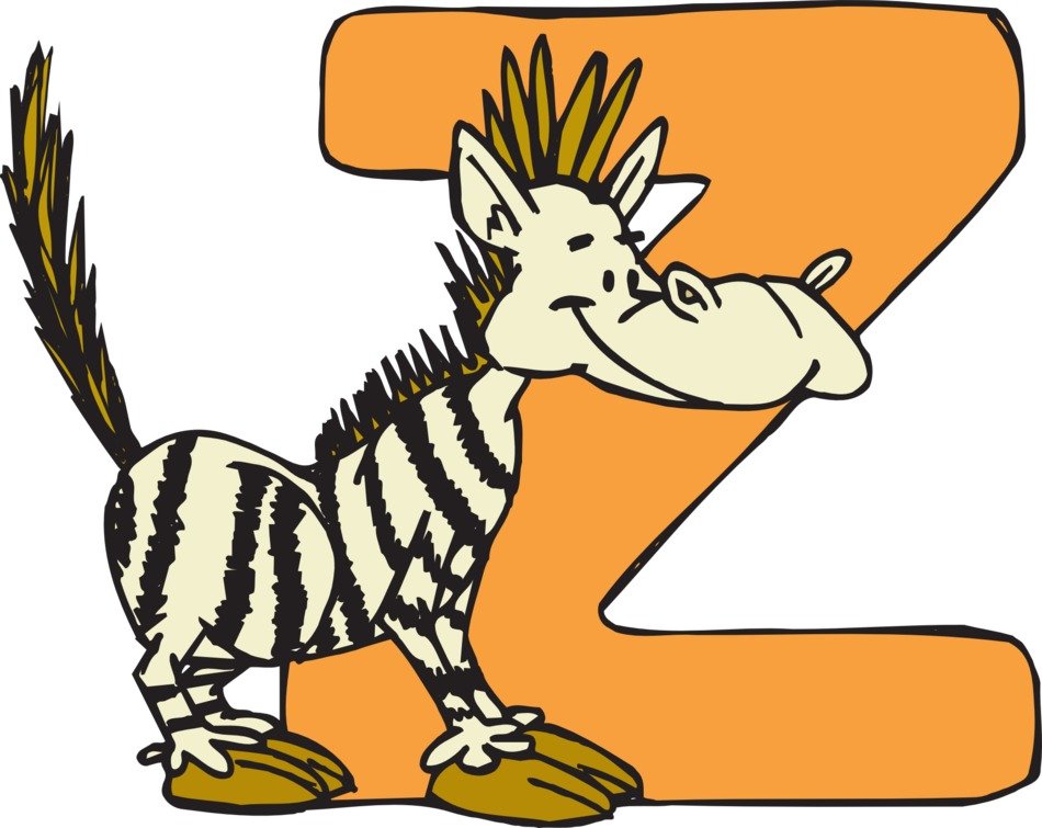 zebra animal alphabet z wild