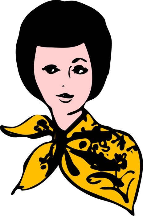 head scarf fashion face woman