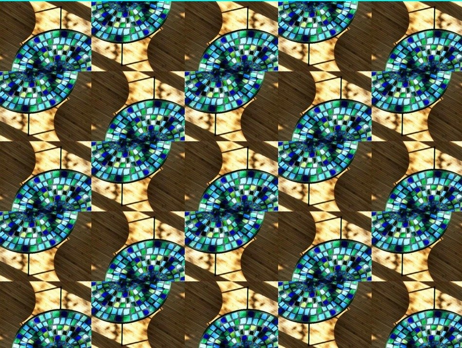mosaic table pattern
