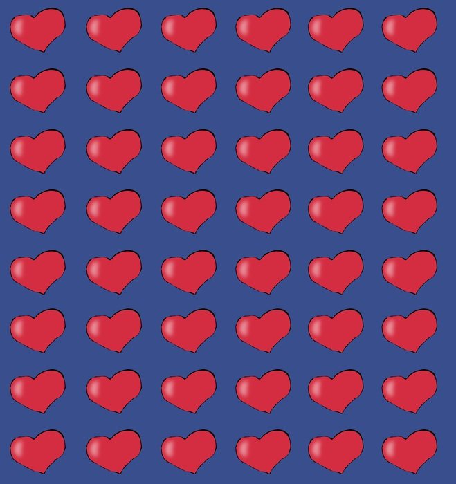 background blue heart red love