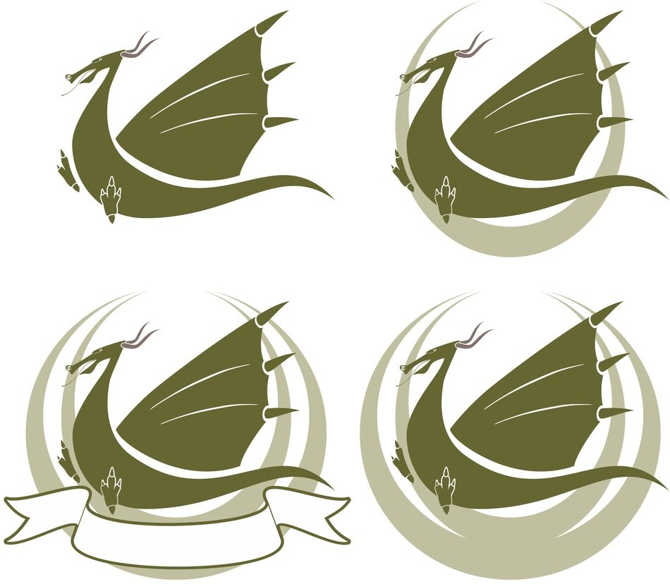 graphic designed dragon