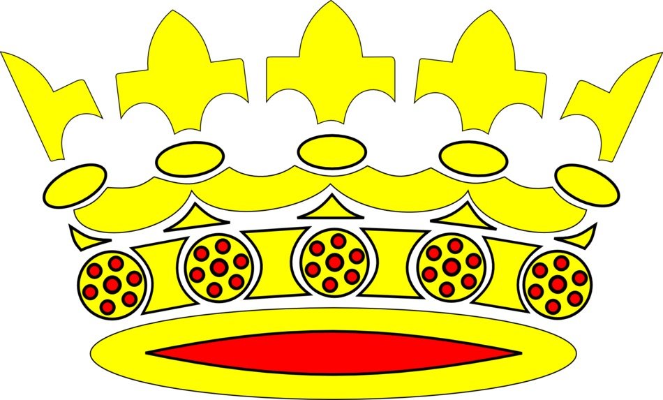 crowns golden yellow red designs