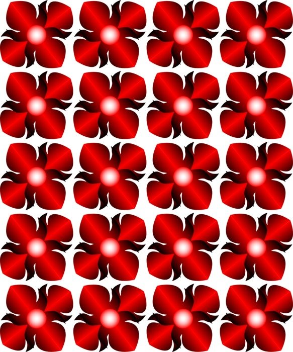 flower pattern red wallpaper tile