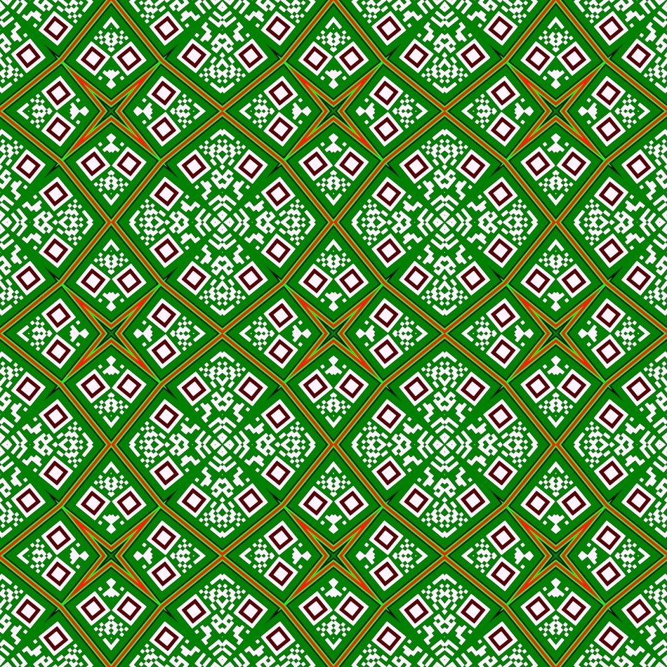 green background with digital art
