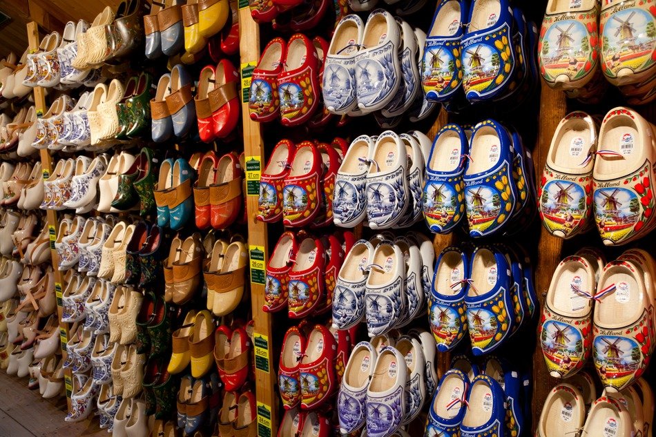 clog shoes colorful craft dutch