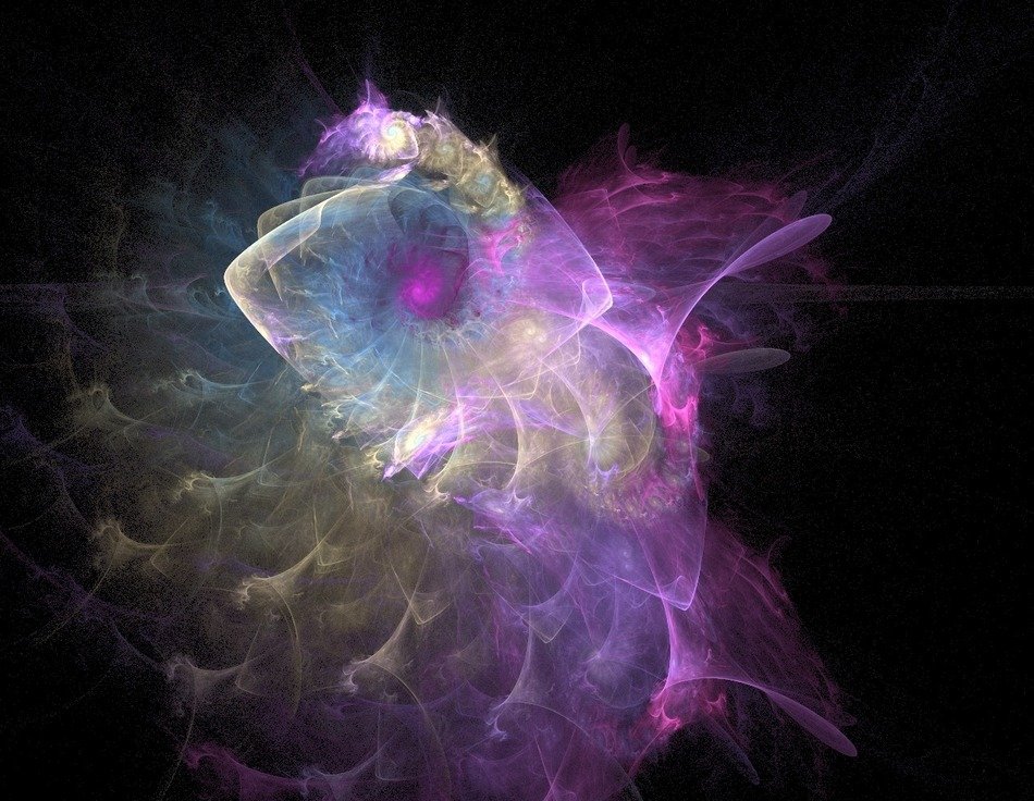 swirls fractal pink pastel motion