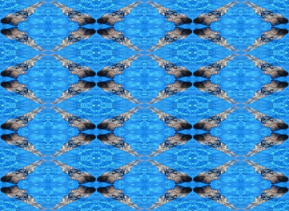 swimmer swimming kaleidoscope