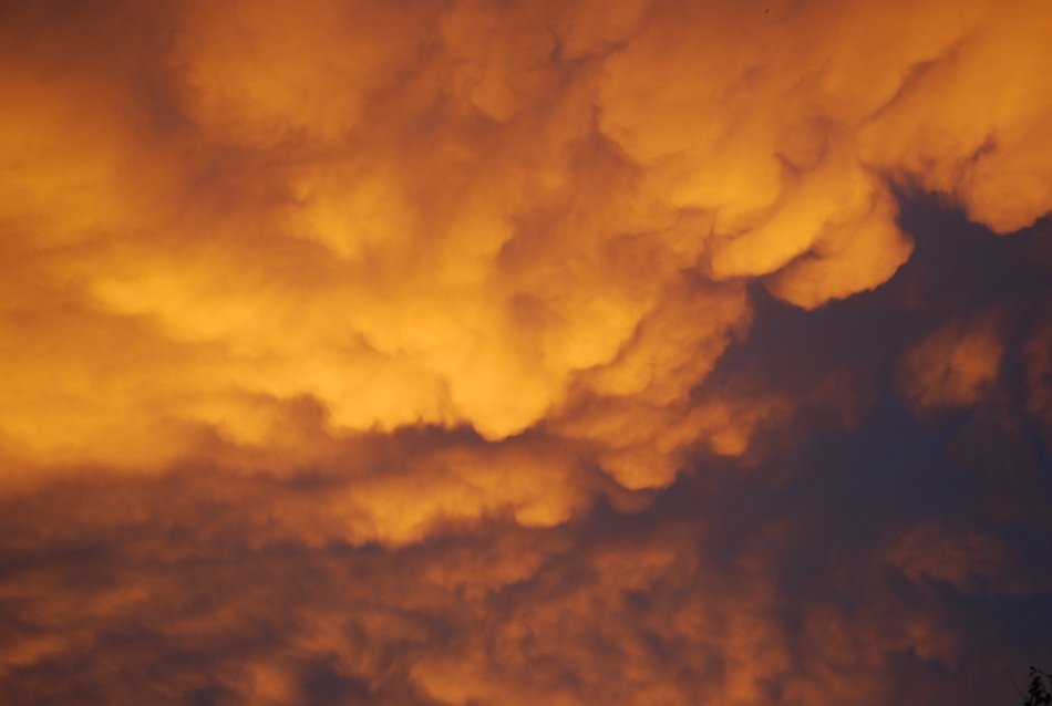 storm clouds morning yellow angry