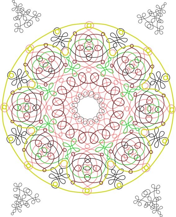 pattern circles colors symmetry