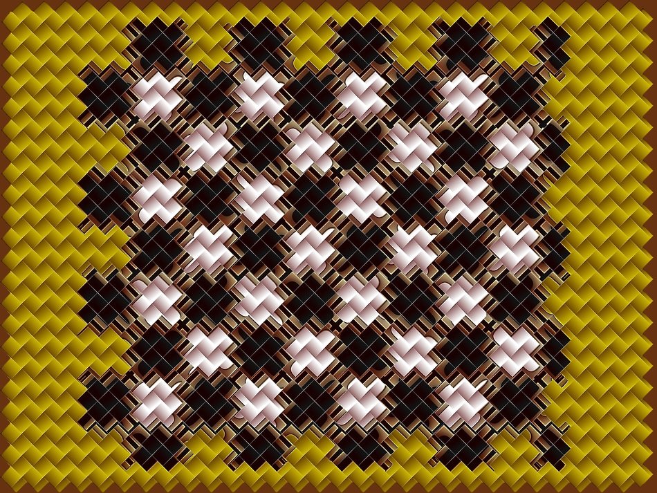 graphic patterned wallpaper