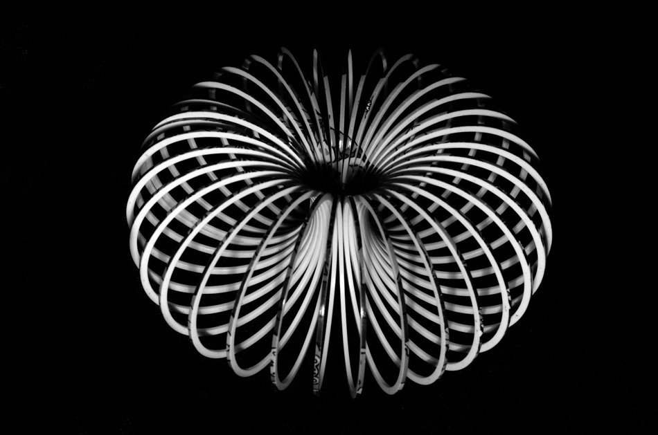 toy springs coil stretching spiral