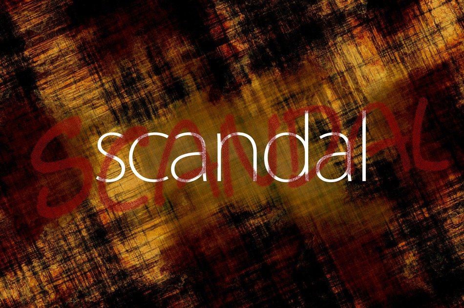 scandal word font dirty dirt
