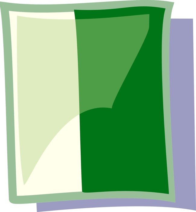 document green page white icon