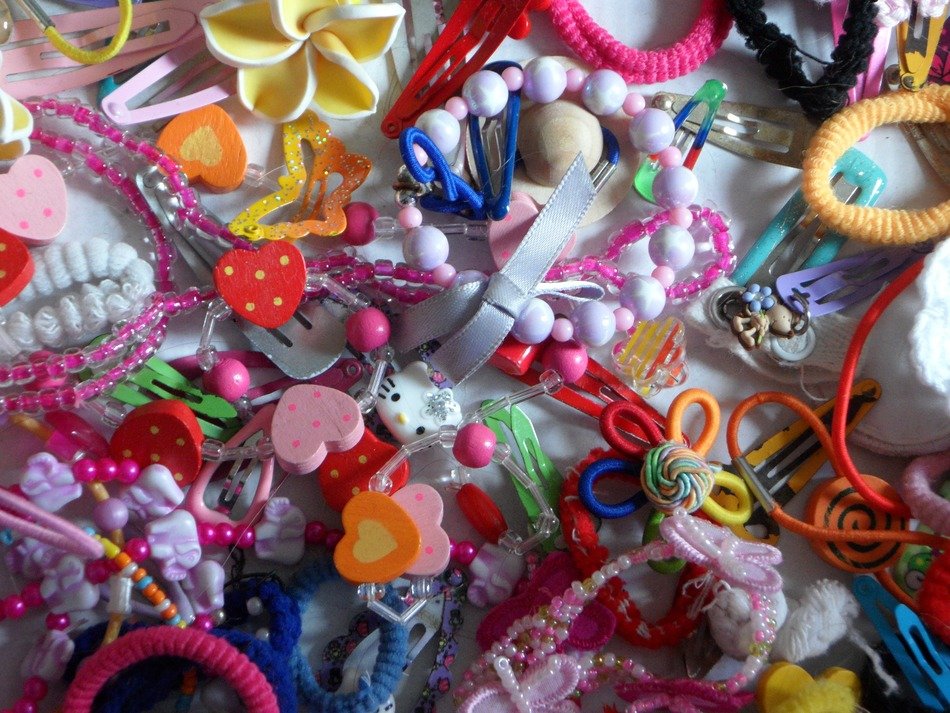 hair accessories background children