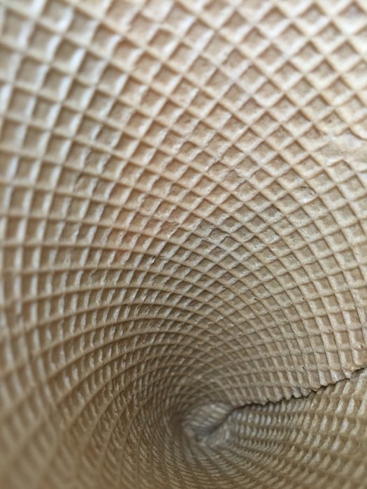 craftsman wafer texture inside cone
