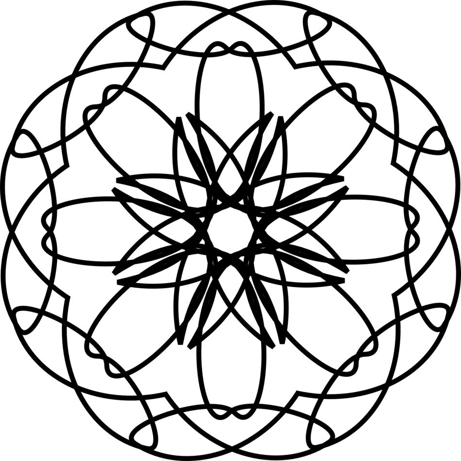 ornament round decorative floral