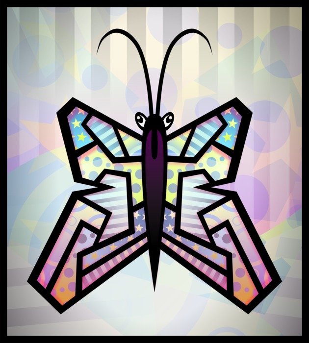 butterfly abstract insect pattern