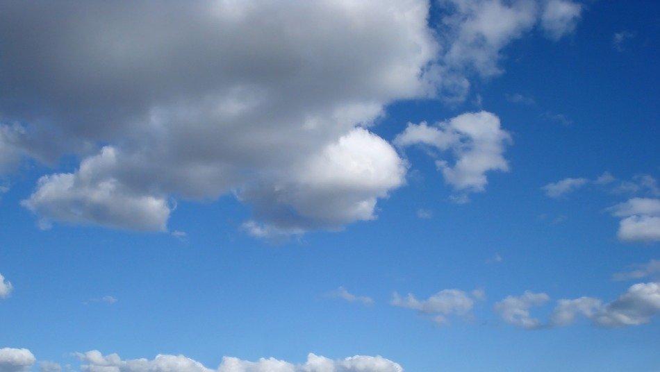 sky clouds landscape noon