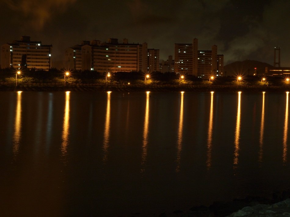 background with city night view