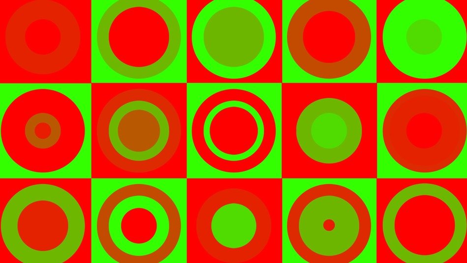 red green christmas xmas retro