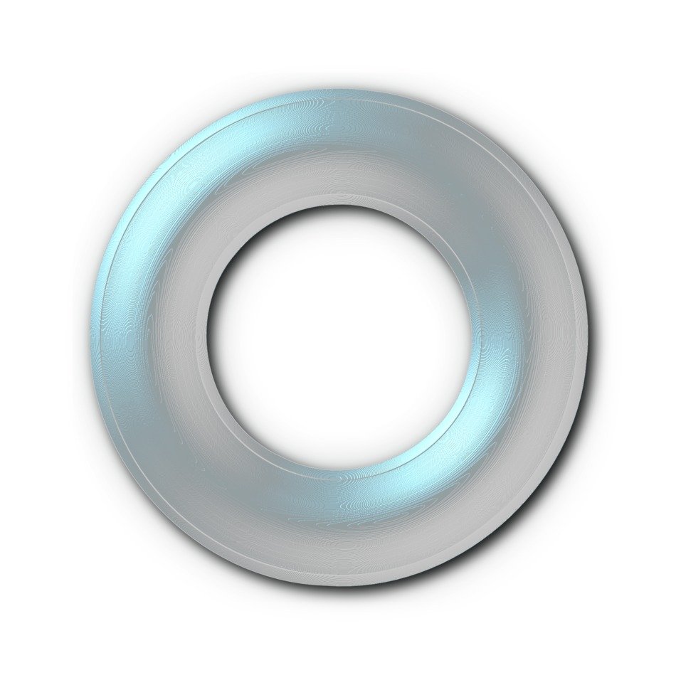 silver ring grey white