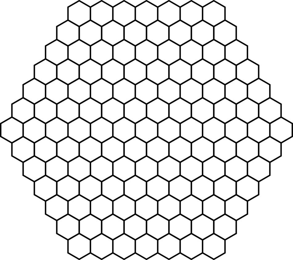 geometry hexagon honeycomb pattern