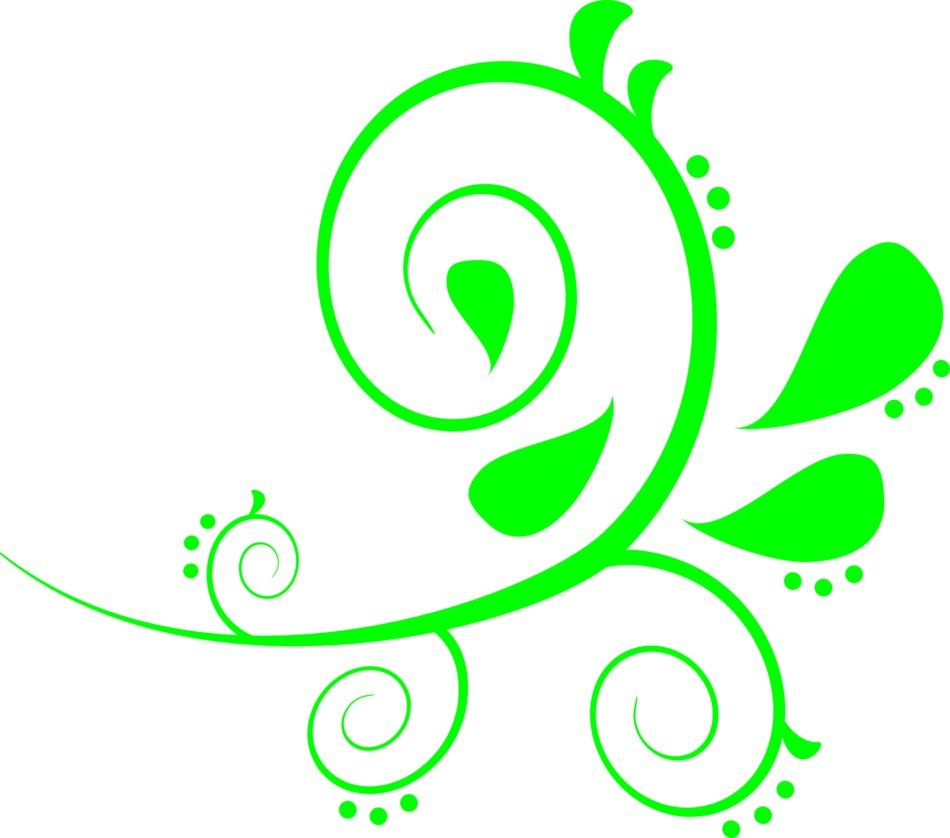 paisley floral green pattern