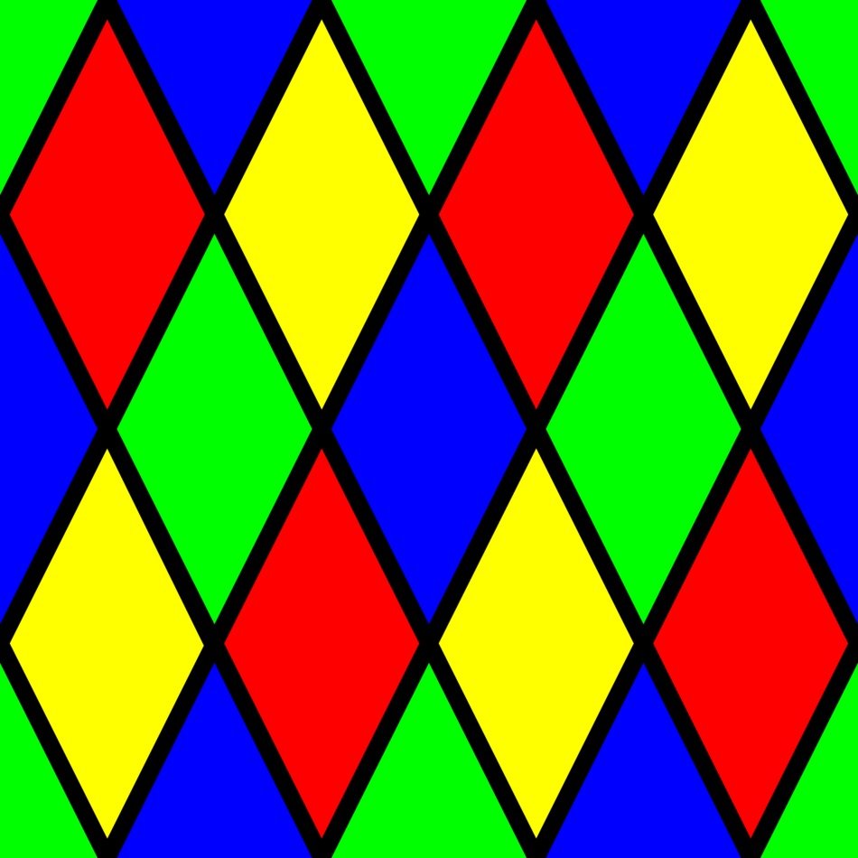 pattern harlequin diamond trendy