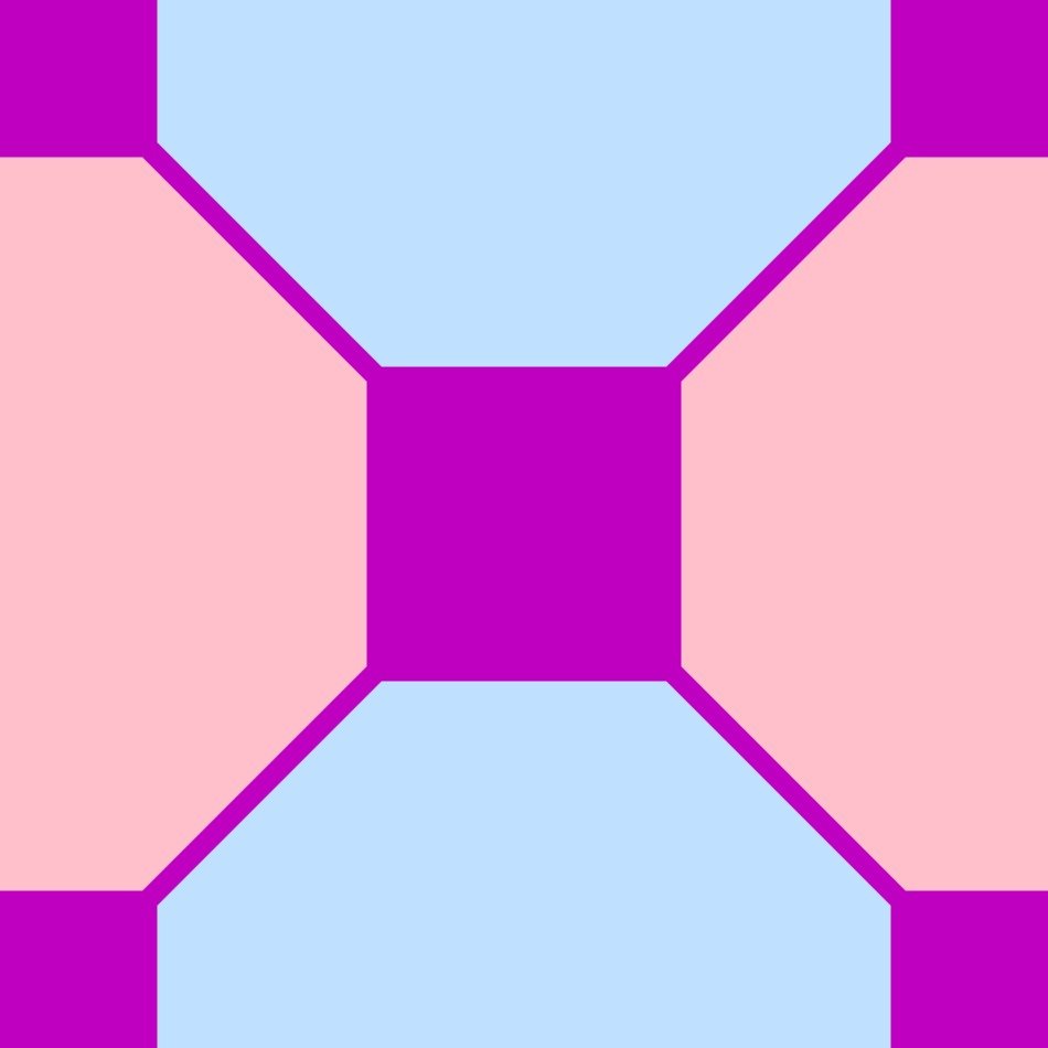 square pattern pink geometric tile