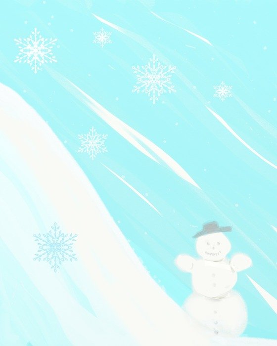 snow man christmas background