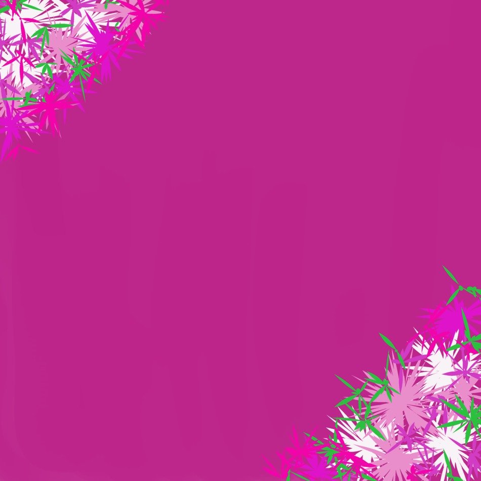 magenta background with floral decoration